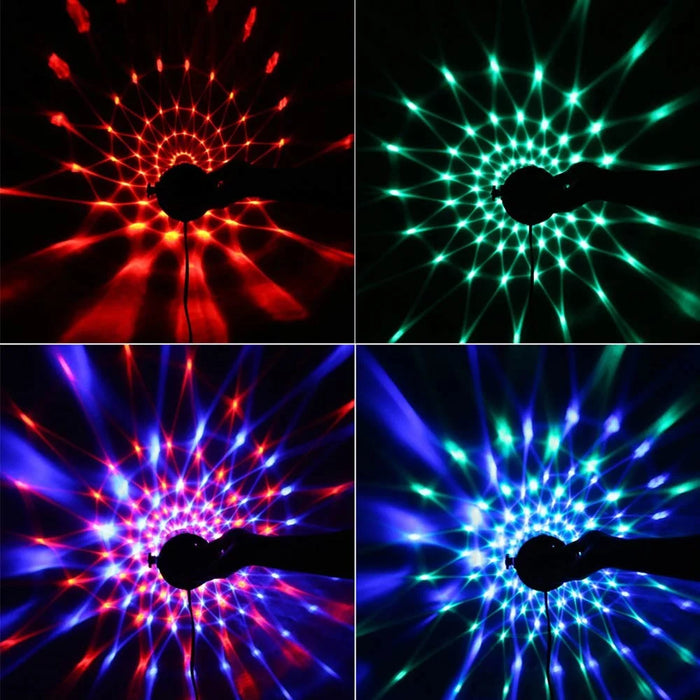 YOUOKLIGHT 7 Light Molds LED RGB Rotating DJ Disco Party Ball Light - EU Plug - 3