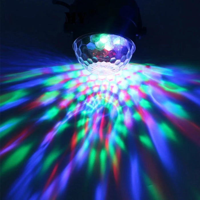 YOUOKLIGHT 7 Light Molds LED RGB Rotating DJ Disco Party Ball Light - EU Plug - 7