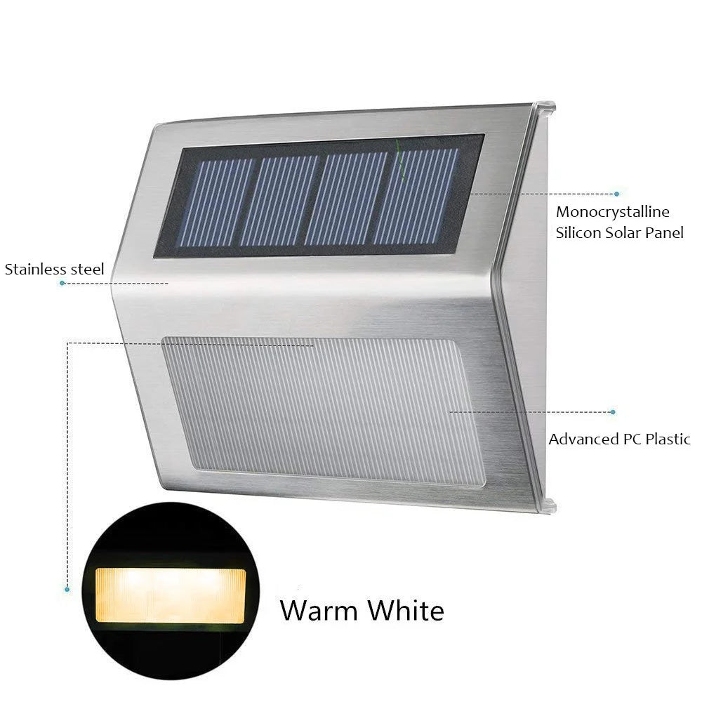 2Pcs/Set YOUOKLIGHT YK6411 White LED Solar Stairs Light - 3