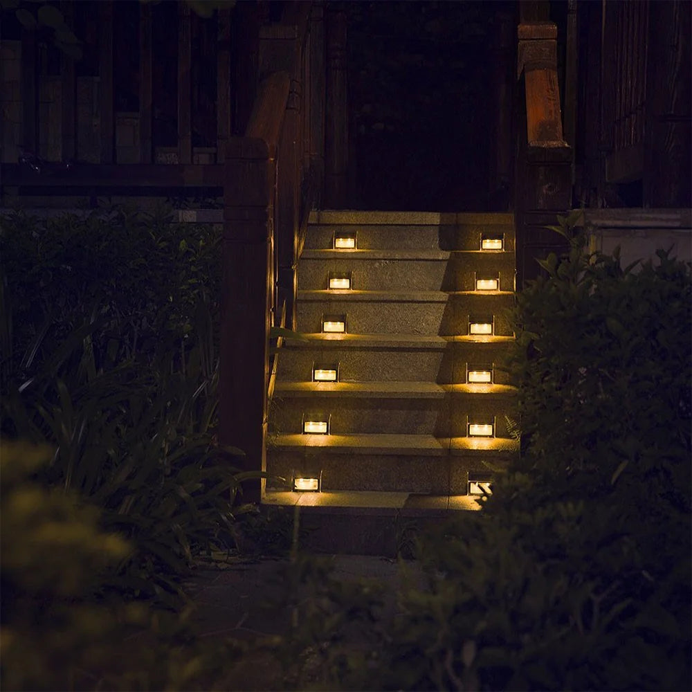 2Pcs/Set YOUOKLIGHT YK6411 White LED Solar Stairs Light - 5