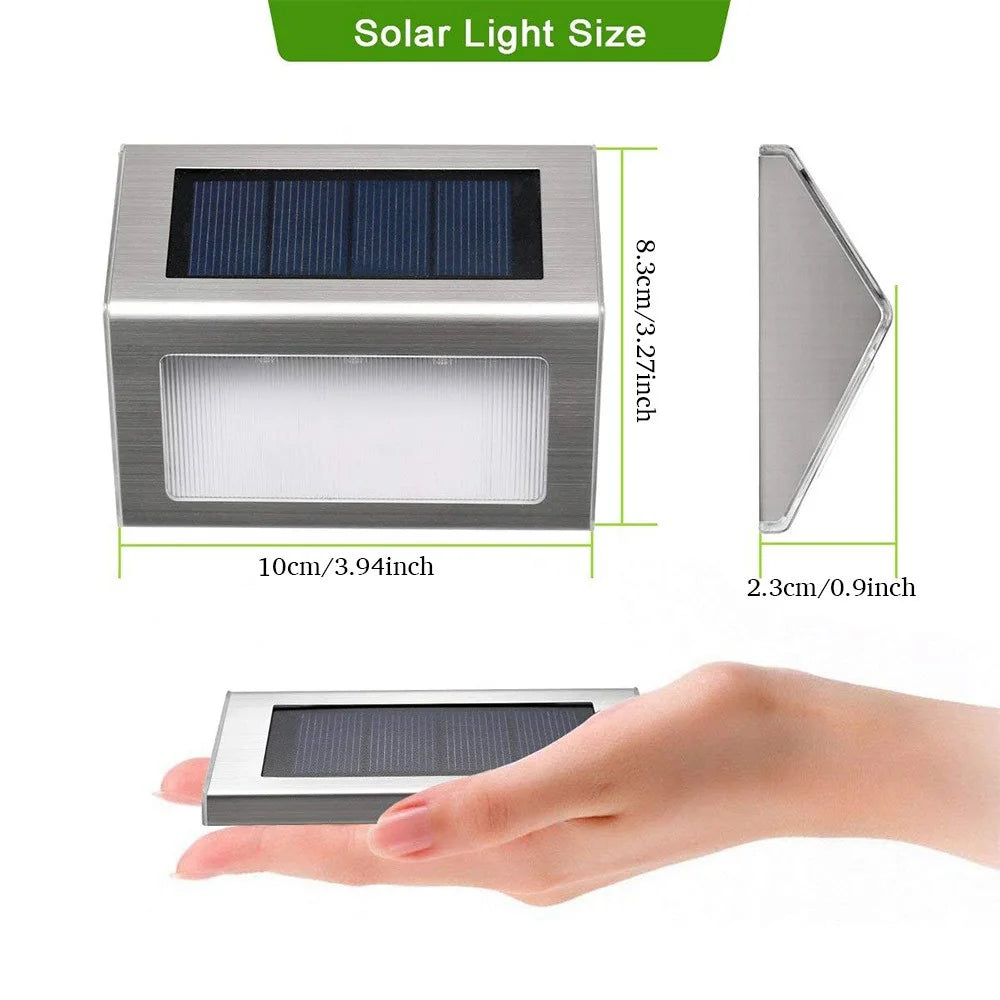 2Pcs/Set YOUOKLIGHT YK6411 White LED Solar Stairs Light - 7