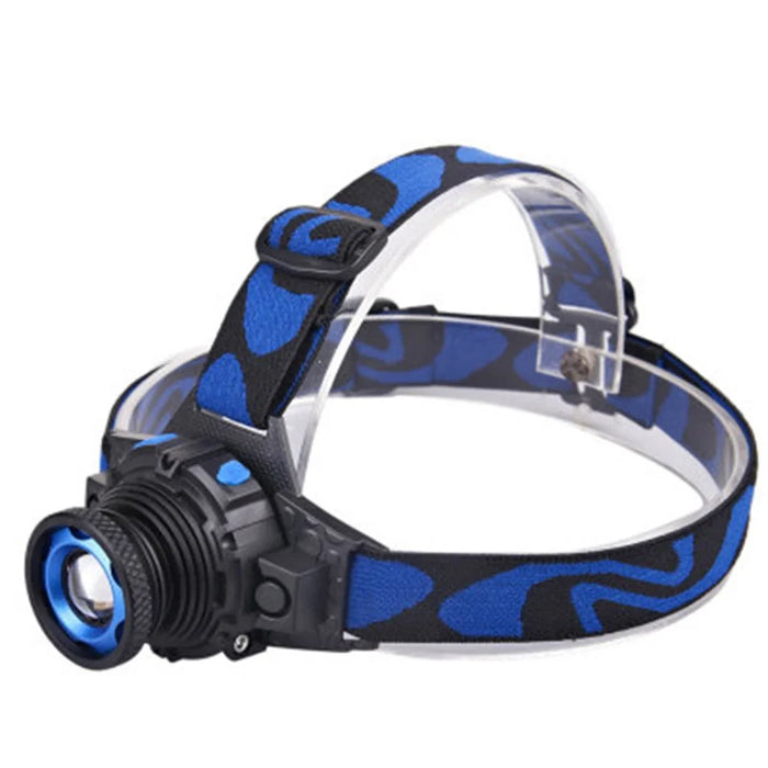 K16Q5 T6 Headlights Headlamp Rechargeable Battery LED Head Lamp Bicycle Camping Hiking Light - 1