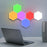 6Pcs/Pack Touch Induction Magnetic Light DIY Honeycomb Modular Wall Lamp Home Decor [Color Edition] - EU Plug - 1