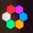 6Pcs/Pack Touch Induction Magnetic Light DIY Honeycomb Modular Wall Lamp Home Decor [Color Edition] - EU Plug - 6