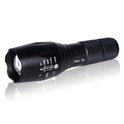 CREE XML-T6 Ultra Bright LED Flashlight Torch with Adjustable Focus Zoom (18650 Version Alone) - 1