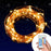 20M 200-LED Warm White Dimmable Copper Wire LED Starry Light with Remote Controller - EU Plug - 1