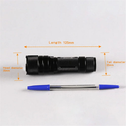 SUPFIRE F3-L2 L2(T6) LED 10W 1100 Lumen Focusing Flashlight - Black - 2