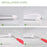 3W 18-LED USB LED Light Bar Magnet + Adhesive with Cable - Warm White - 2