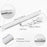 3W 18-LED USB LED Light Bar Magnet + Adhesive with Cable - Warm White - 5