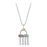 YISIXICI XL13140004 Code Of Happiness Necklace S925 Silver Neck Jewelry Birthday Gift for Girlfriend - 1