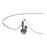 YISIXICI XL13140030 Zirconia Rabbit Pendant Necklace S925 Silver Neck Jewelry Gift - Black - 2