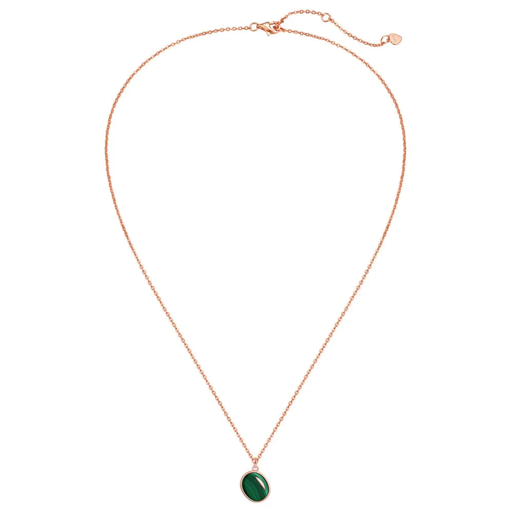 YISIXICI XL13140028 Malachite Pendant Necklace Neck Jewelry Birthday Gift - Green - 2