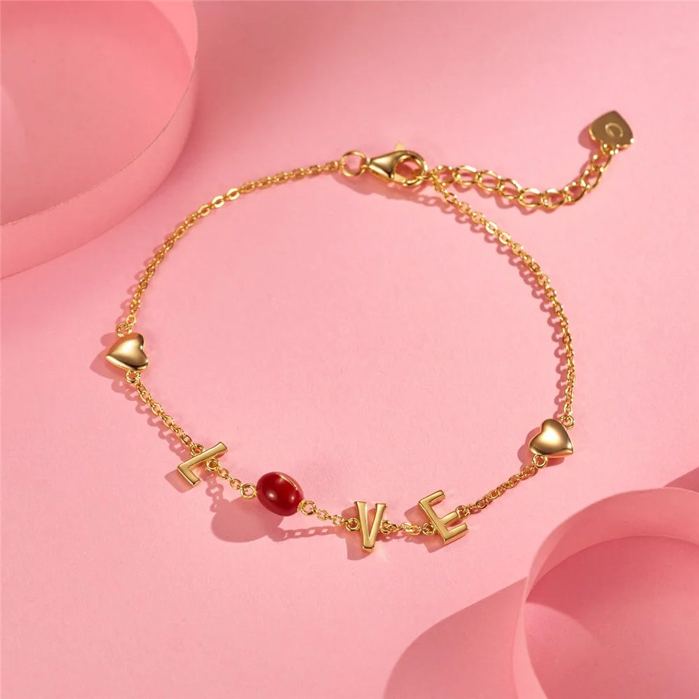 YISIXICI XL13140011 ONLY LOVE Necklace Enamel S925 Silver Neck Jewelry Women's Birthday Gift - 3