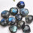 3-4cm Natural Labradorite Pendant Moonstone Love Heart Shape Necklace Gift - 7