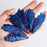 10Pcs / Pack Peacock Feather Style Natural Black Tourmaline Electroplated Colored Tourmaline Pendant, 4-6cm 10-20g - 4
