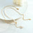 Luxury Titanium Steel Gold Plated Snake Chain Adjustable Freshwater Pearl Necklace Geometric Design Jewelry Gift - 5
