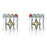 YISIXICI ED13140007 1 Pair Earrings Code Of Happiness Ear Decoration Jewelry Girls Birthday Gift - 2