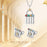 YISIXICI ED13140007 1 Pair Earrings Code Of Happiness Ear Decoration Jewelry Girls Birthday Gift - 3