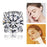 A00899 8mm Stud Earring Ear Decor Jewelry Magnet Non-piercing Magnetic Stud Eardrop Earring - Silver / White Diamond - 1