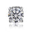 A00899 8mm Stud Earring Ear Decor Jewelry Magnet Non-piercing Magnetic Stud Eardrop Earring - Silver / White Diamond - 2