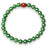 YISIXICI ZL13140001 Green Jade Bracelet Natural Beaded Wrist Jewelry Birthday Gift - M - 2
