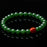 YISIXICI ZL13140001 Green Jade Bracelet Natural Beaded Wrist Jewelry Birthday Gift - M - 3