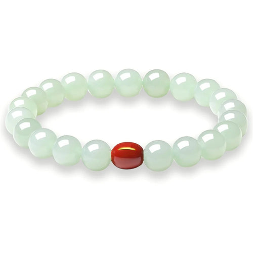 YISIXICI ZL13140002 Jade Bracelet Natural Beaded Wrist Jewelry Birthday Gift - M - 1