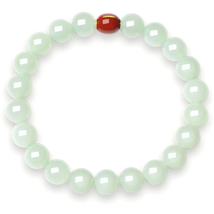 YISIXICI ZL13140002 Jade Bracelet Natural Beaded Wrist Jewelry Birthday Gift - M - 2