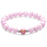 YISIXICI ZL13140016 Women's Crystal Bracelet Spodumene Beaded Jewelry Birthday Gift - Pink Bead - 1