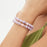 YISIXICI ZL13140016 Women's Crystal Bracelet Spodumene Beaded Jewelry Birthday Gift - Pink Bead - 3