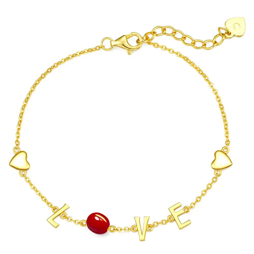 YISIXICI SL13140004 ONLY LOVE Women's Bracelet S925 Silver Wrist Bangle Jewelry - 1
