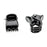 FJ-354 120Pcs / Set Mini Hair Clips DIY Hair Style Acrylic Claws Clamps for Girls and Women - Bright Black - 3