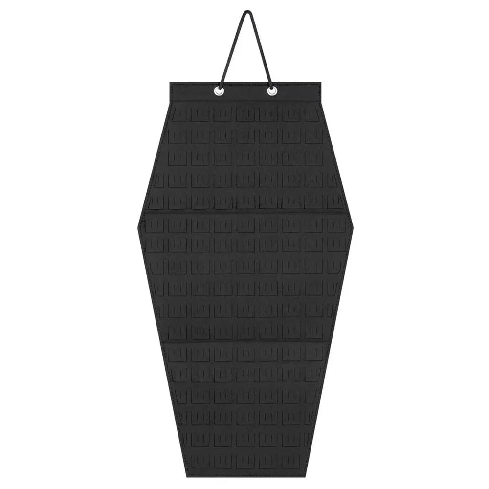 Felt Storage Organizer for Badges Pins Jewelry Collection Wall Hanging Display Board - Black - 1