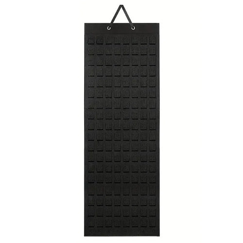 Felt Earrings Organizer 608 Holes Wall Hanging Jewelry Storage Board for Brooch Pins - Black - 1