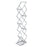 A4 Portrait Folding Literature Magzine Adjustable Floor Stand Aluminum Alloy+Acrylic Exhibition Display Rack - Silver - 1