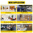 A4 Portrait Folding Literature Magzine Adjustable Floor Stand Aluminum Alloy+Acrylic Exhibition Display Rack - Silver - 2