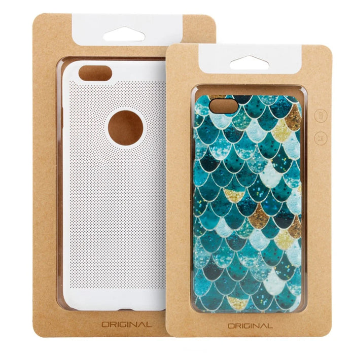 Customizable 50Pcs/Set Kraft Paper Package Box for iPhone 6s Plus/7 Plus/8 Plus/XS Max/11 Pro Max Cases, Size: 210 x 119mm - 3