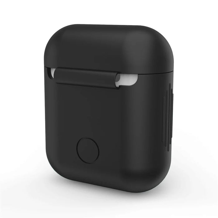 LANKILIN Shock-proof Silicone Protective Cover for Apple AirPods with Charging Case (2016) - Black - 3
