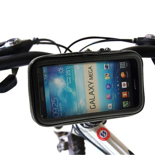 Bicycle Motorcycle Handle Bar Mount with Water Resistant Case for 5.5-6.3 inch Smartphone, Size: 17 x 9cm - 1