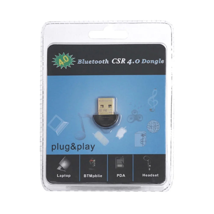 Mini Wireless USB Bluetooth-compatible 4.0 V4.0 Adapter Dongle Round Head - 4