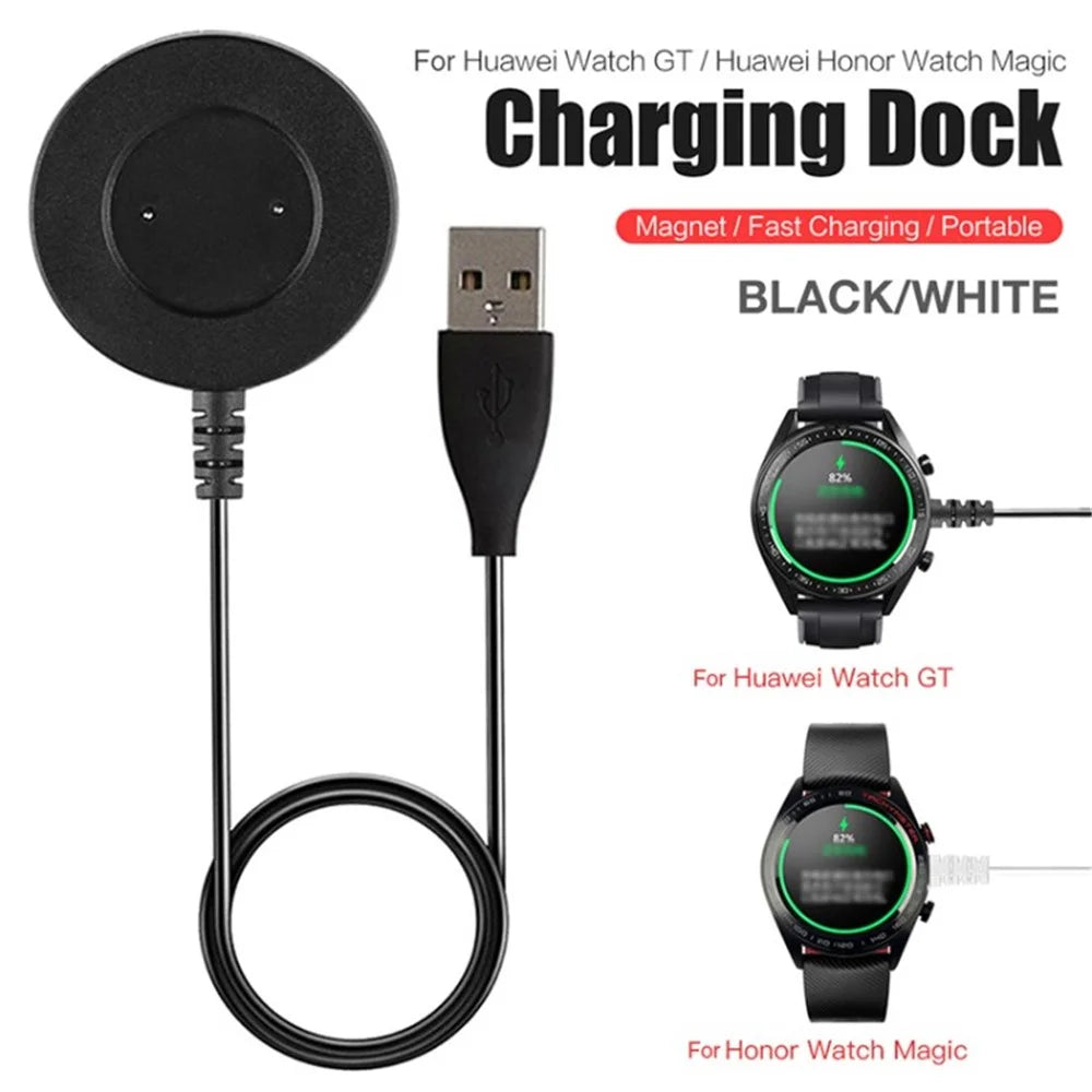 For Huawei Watch GT / GT 2 / GT 2e / Watch Magic Charging Dock Smart Watch 1m Integrated Magnetic Charging Base - White - 6