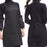 Home Kitchen Simple Stylish Pure Color Apron - Black - 3