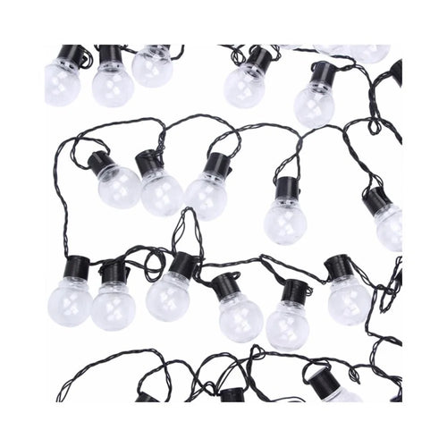 Retro Transparent Ball Hook Bulb String Lamp (without Battery) - 1.5m/10 - LED - 1