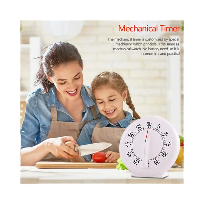 60 Minutes Mechanical Clocking Big Circle Pendulum Timer Reminder - 3