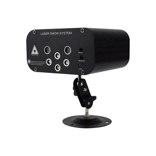 6-hole DJ RGB Colorful Dancing Light Stage Lamp - Black/EU Plug - 1