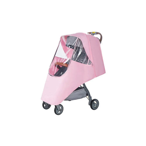 Stroller Weather Shield Windproof Warm Rain Cover for Baby Carriages Waterproof Protection - Pink - 1