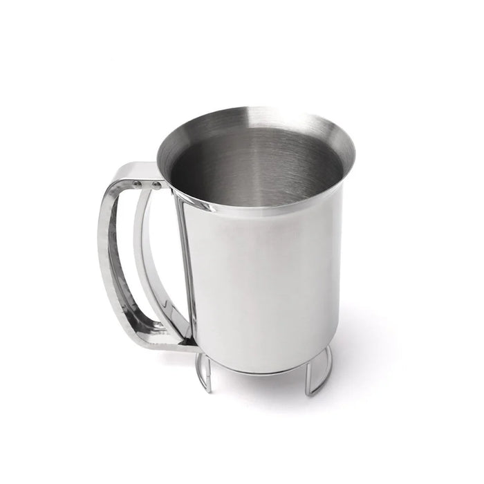 Handheld Stainless Steel Batter Dispenser 900ml Cupcake Batter Funnel Mixing Batter Separator (No FDA) - Siver - 2