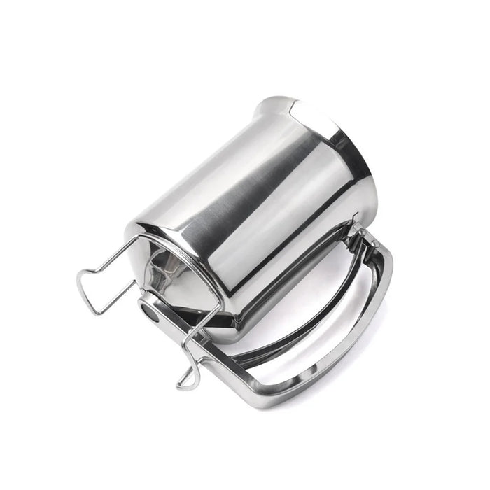 Handheld Stainless Steel Batter Dispenser 900ml Cupcake Batter Funnel Mixing Batter Separator (No FDA) - Siver - 6