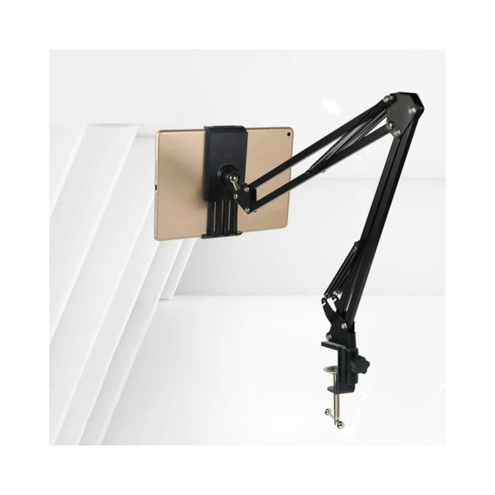 35-B Foldable Tablet Stand Holder Bedside Cantilever Lazy Bracket with 180 Degree Rotation for iPad Cellphone Tablet - 1