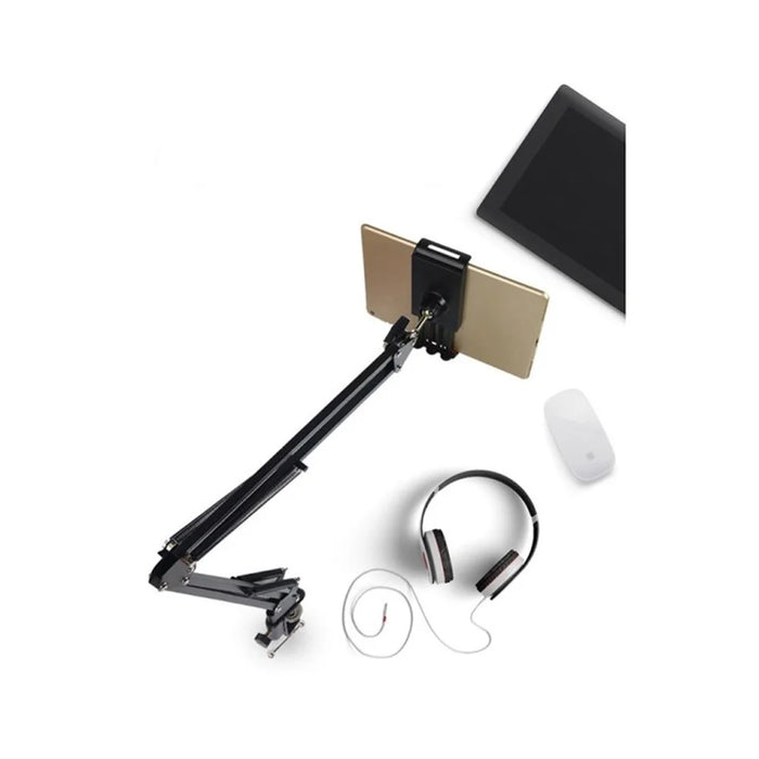 35-B Foldable Tablet Stand Holder Bedside Cantilever Lazy Bracket with 180 Degree Rotation for iPad Cellphone Tablet - 5